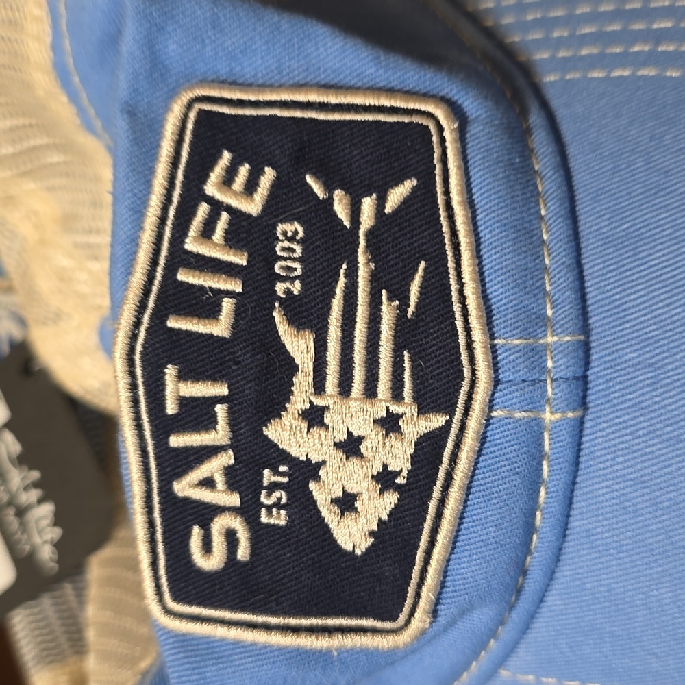 Salt life light blue‎ Snapback hat  NWT - Picture 2 of 9